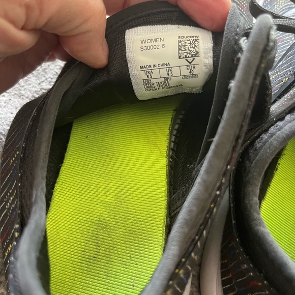 Saucony Womens Shoes Black Eros S30002-6 Running Cross Training Sneaker - Picture 6 of 7